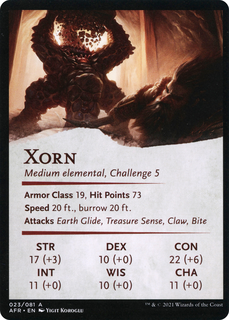 Xorn // Xorn (AAFR-023) - Adventures in the Forgotten Realms Art Series (Borderless) Foil