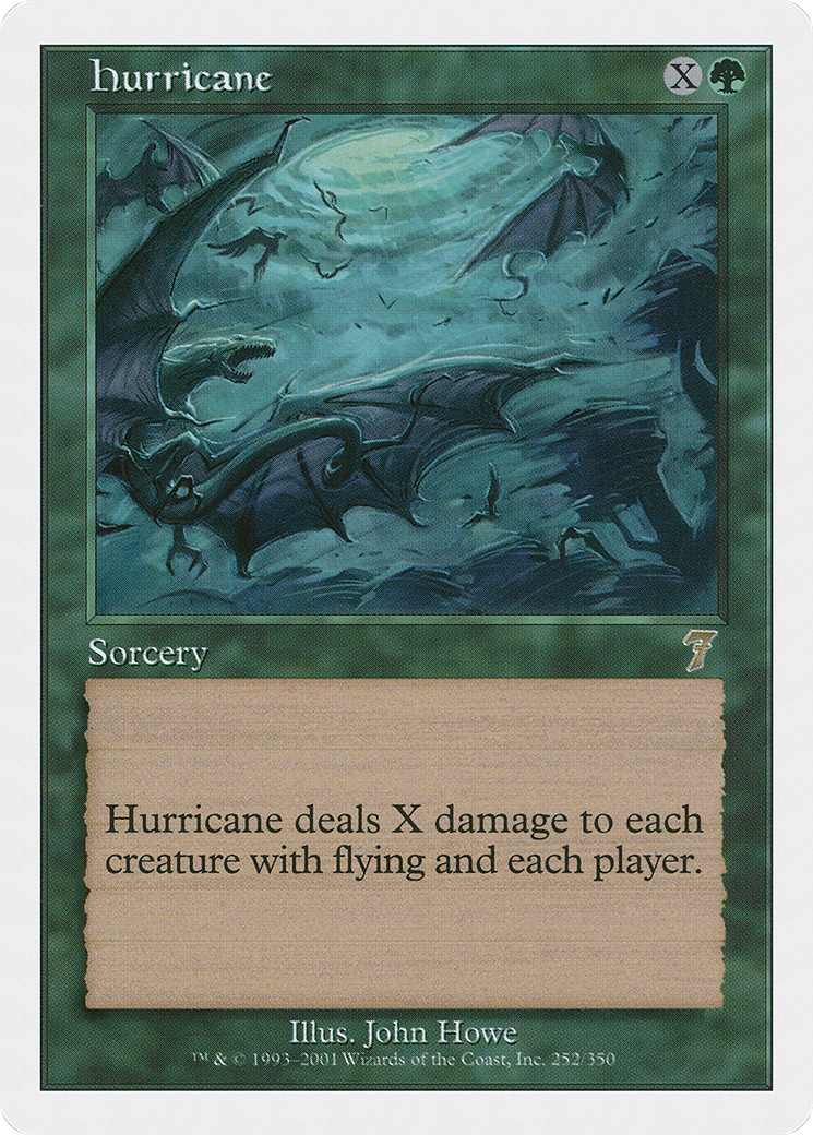 Hurricane (7ED-252) - 7th Edition Foil