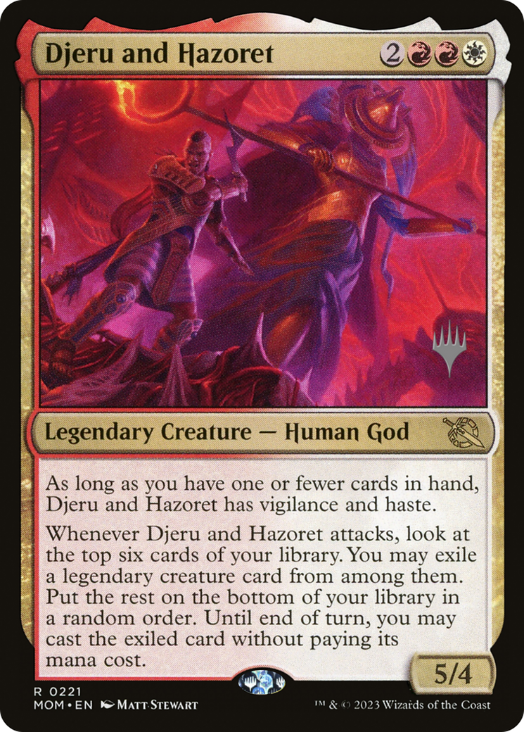 Djeru and Hazoret (PPMOM-221) - March of the Machine Promos Foil