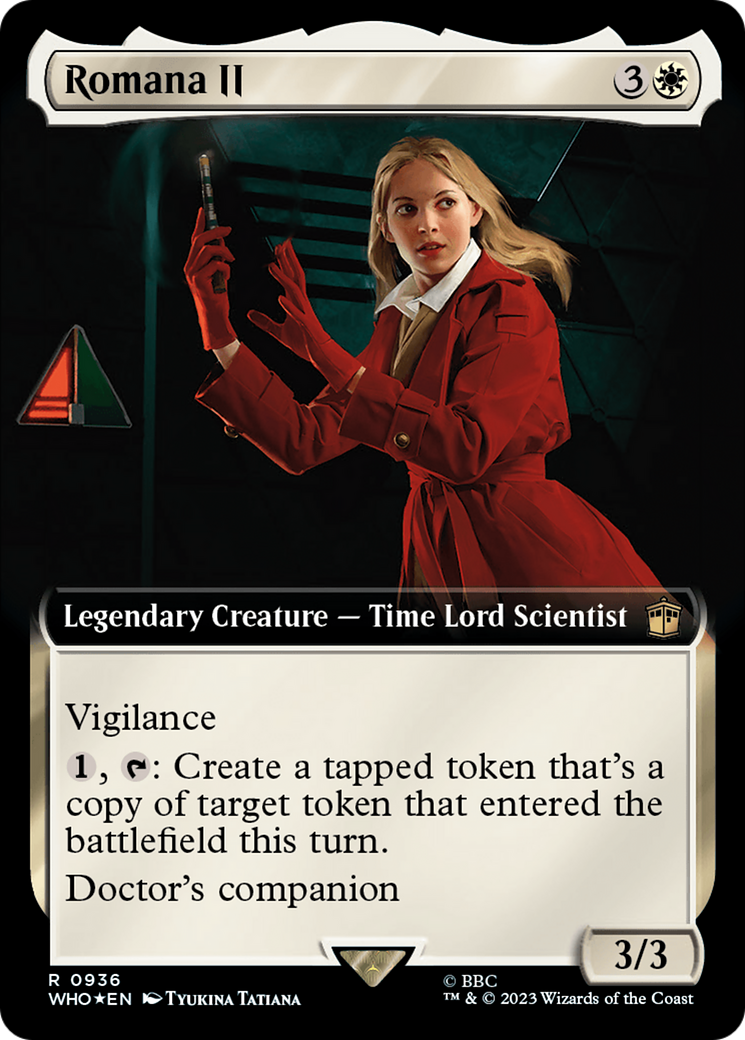Romana II (Extended Art) (Surge Foil) (WHO-936) - Doctor Who: (Extended Art) Foil