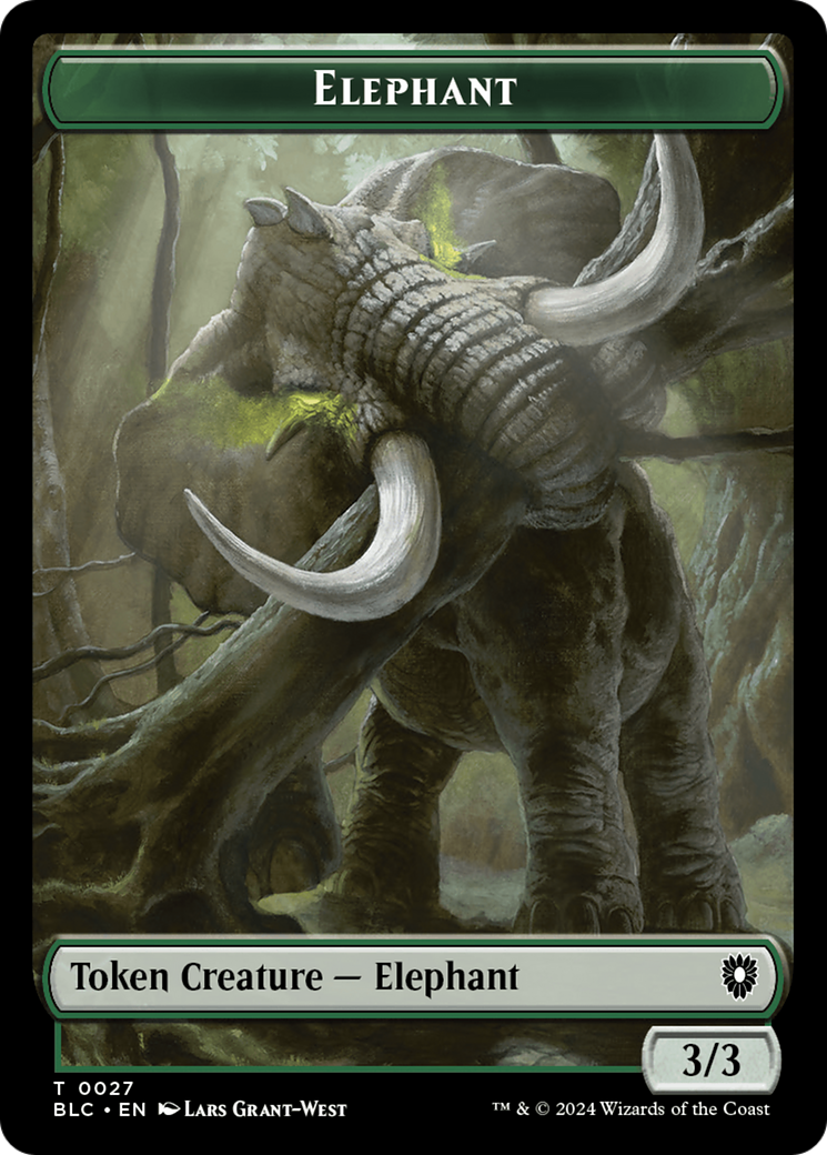 Elephant (TBLC-027) - Bloomburrow Commander Tokens Foil