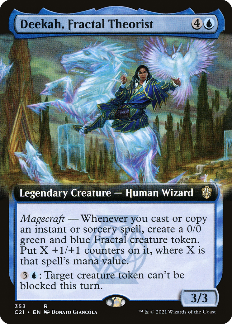 Deekah, Fractal Theorist (Extended Art) (C21-353) - Commander 2021: (Extended Art)