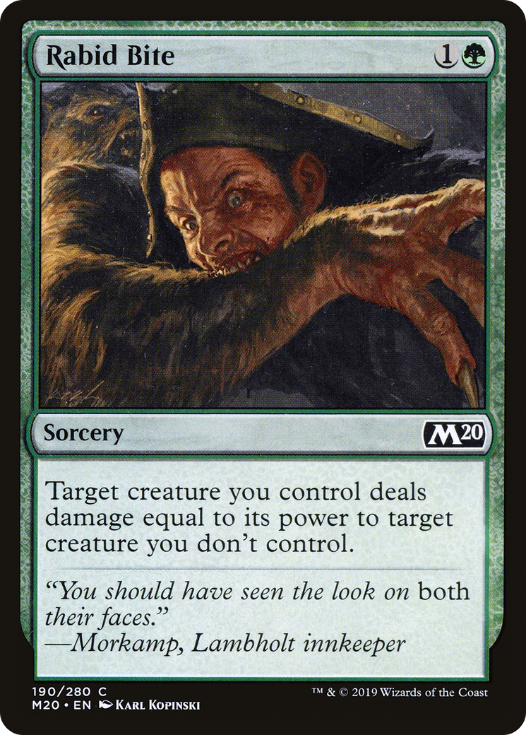 Rabid Bite (M20-190) - Core Set 2020 Foil