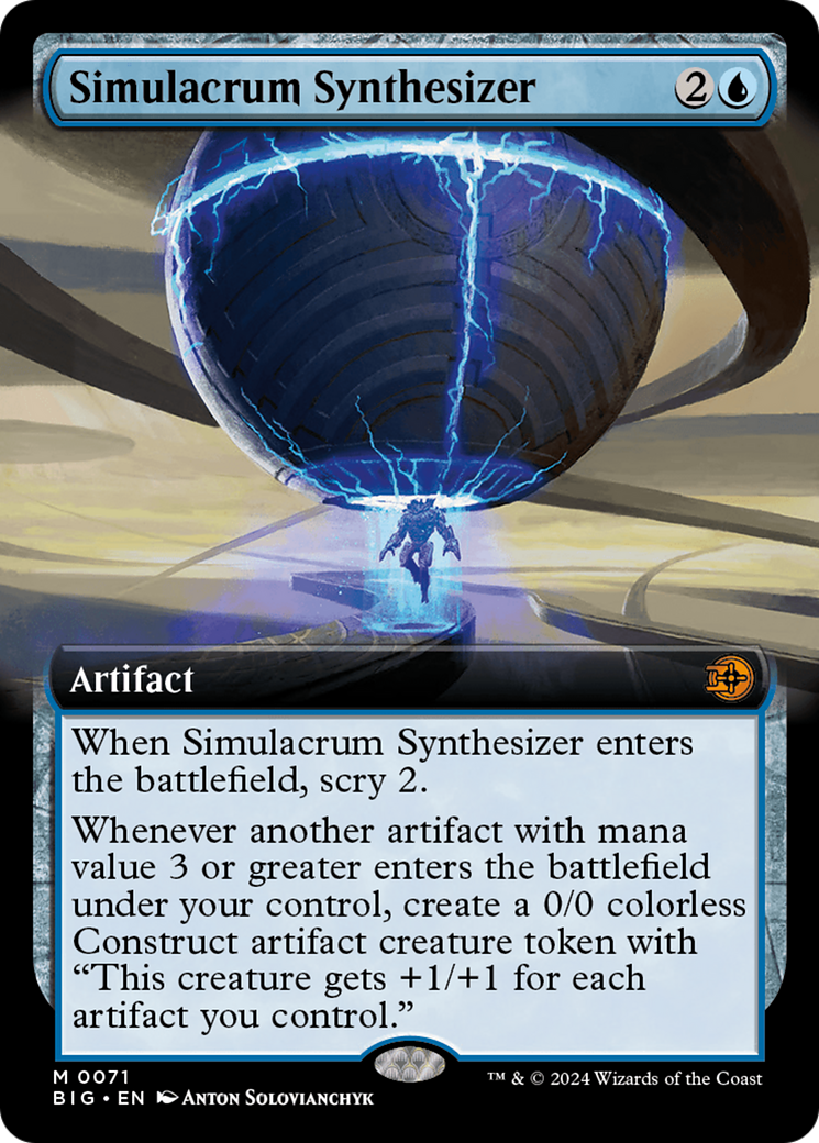 Simulacrum Synthesizer (Extended Art) (BIG-071) - The Big Score: (Extended Art) Foil