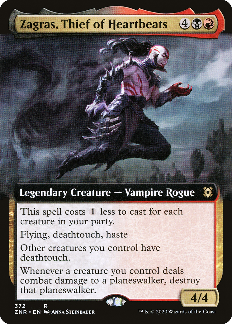 Zagras, Thief of Heartbeats (Extended Art) (ZNR-372) - Zendikar Rising: (Extended Art)