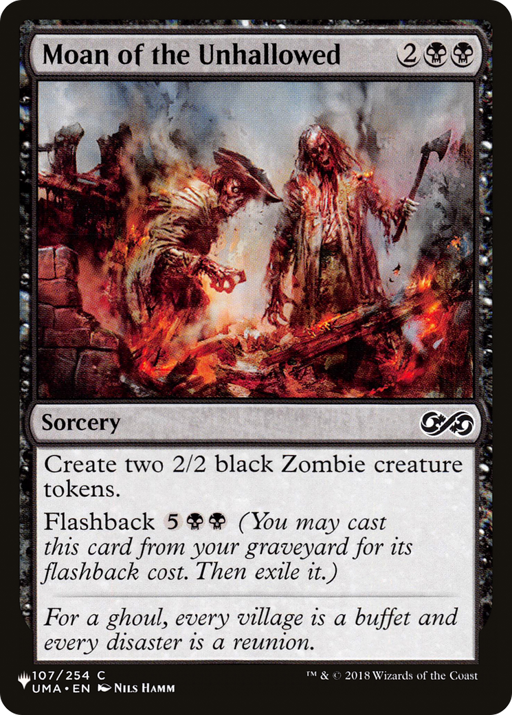 Moan of the Unhallowed (LIST-107/254) - The List