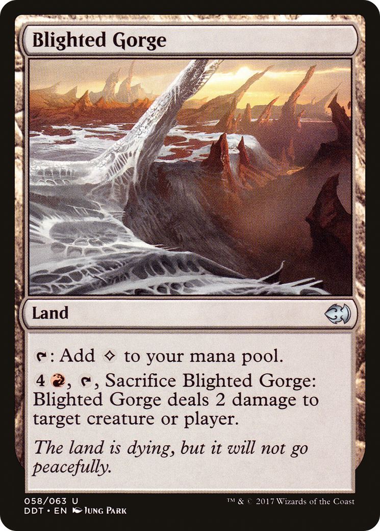 Blighted Gorge (DDT-058) - Duel Decks: Merfolk vs. Goblins