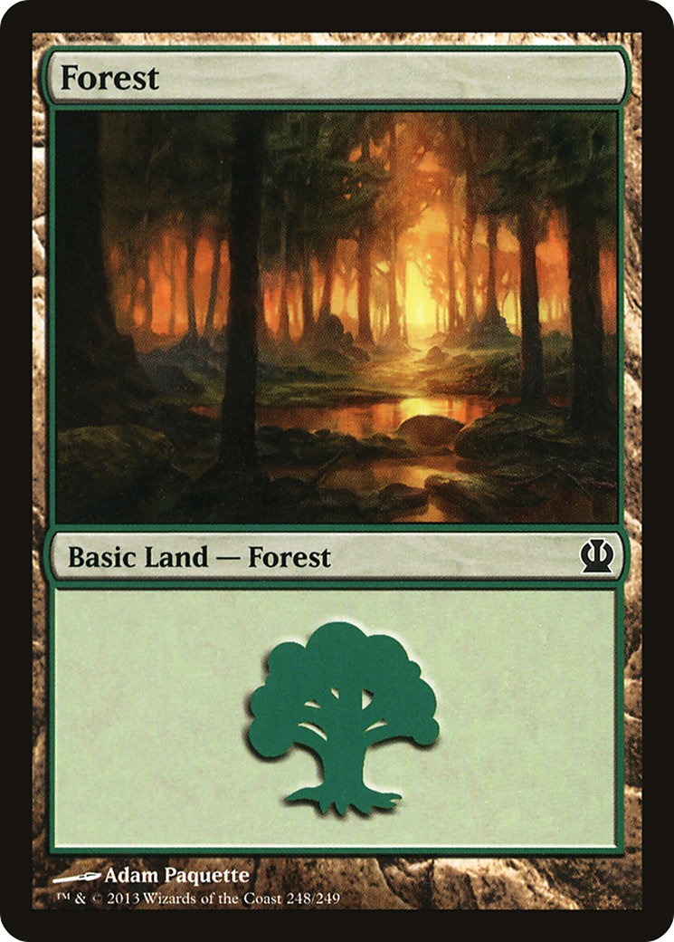 Forest (248) (THS-248) - Theros Foil