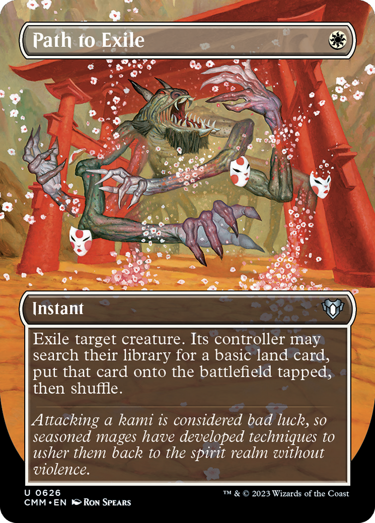 Path to Exile (Borderless) (CMM-626) - Commander Masters (Borderless) Foil