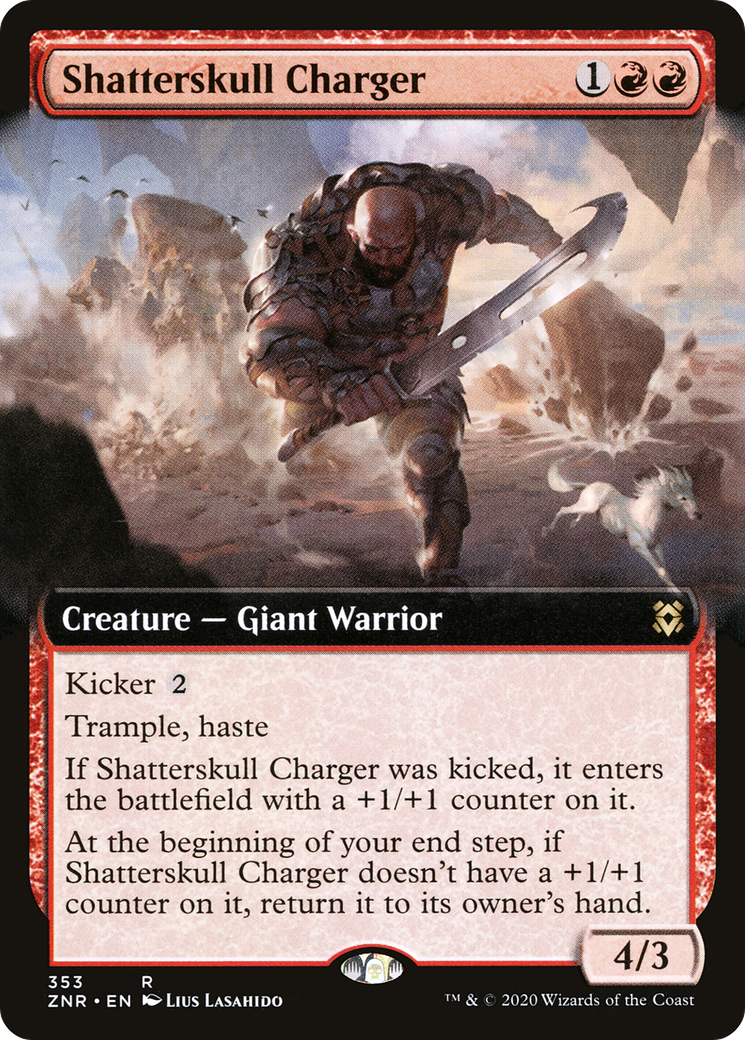 Shatterskull Charger (Extended Art) (ZNR-353) - Zendikar Rising: (Extended Art)