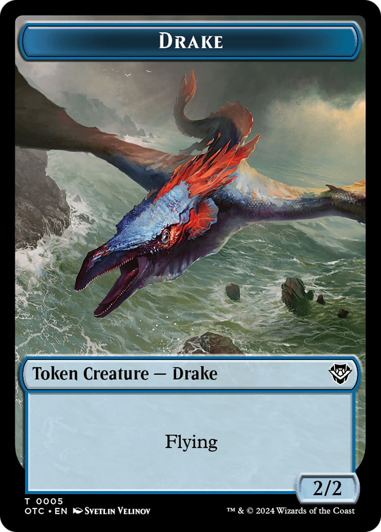 Drake (TOTC-005) - Outlaws of Thunder Junction Commander Tokens