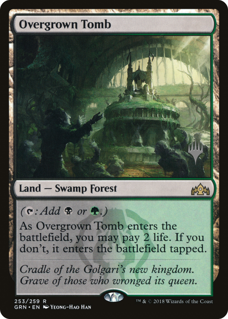 Overgrown Tomb (PPELD-253) - Guilds of Ravnica Promos Foil