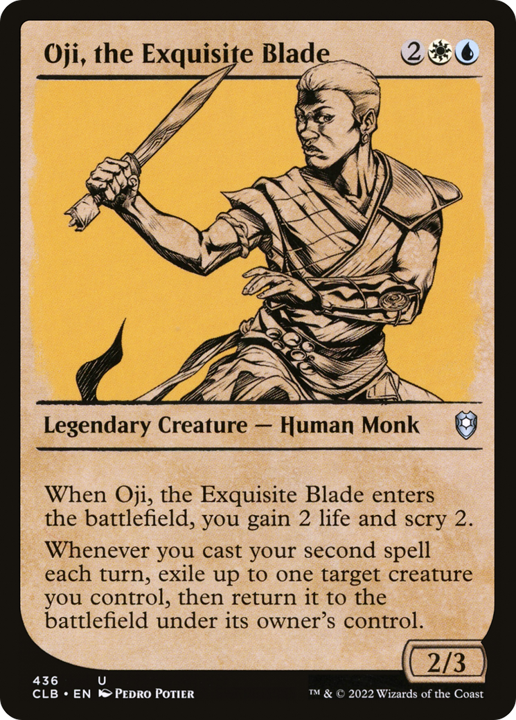 Oji, the Exquisite Blade (Showcase) (CLB-436) - Commander Legends: Battle for Baldur's Gate: (Showcase) Foil