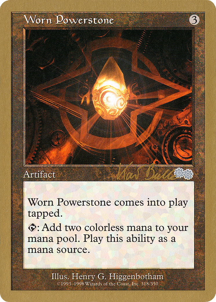 Worn Powerstone - 1999 Kai Budde (USG) (WCD-) - World Championship Decks 1999