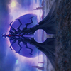 Black Sun's Twilight // Black Sun's Twilight (AONE-019) - Phyrexia: All Will Be One Art Series (Borderless) Foil