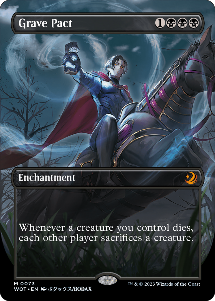 Grave Pact (Anime Borderless) (WOT-073) - Wilds of Eldraine: Enchanting Tales (Borderless) Foil