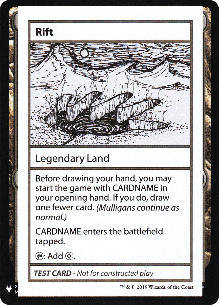 Rift (CMB1-) - Mystery Booster Playtest Cards 2019