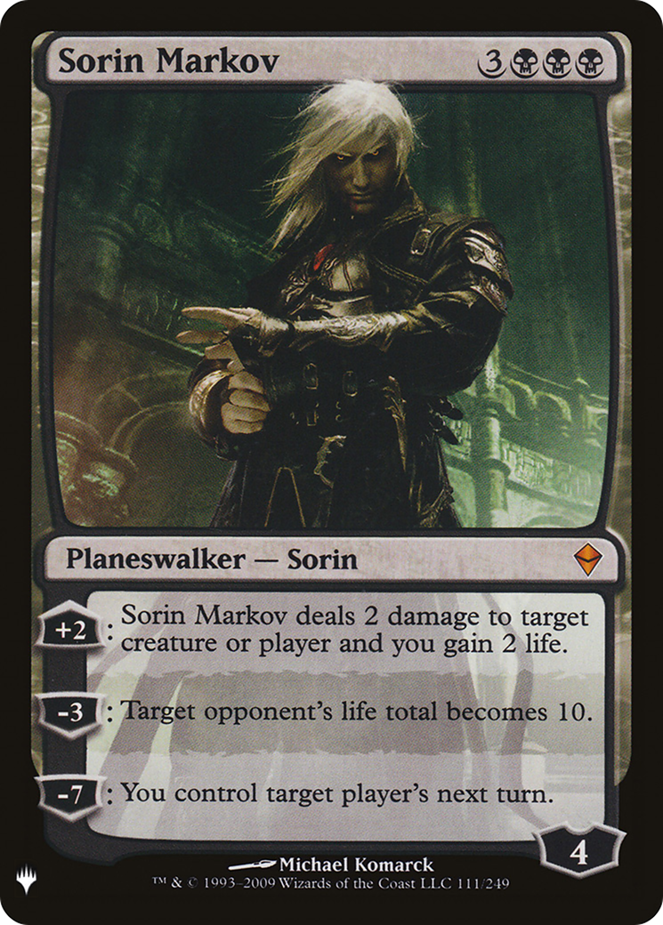 Sorin Markov (ZEN) (LIST-111) - The List