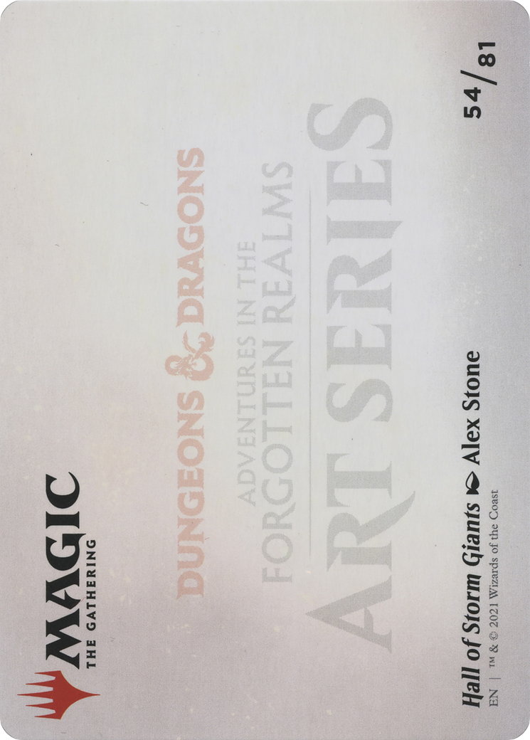 Hall of Storm Giants // Hall of Storm Giants (AAFR-054) - Adventures in the Forgotten Realms Art Series (Borderless) Foil