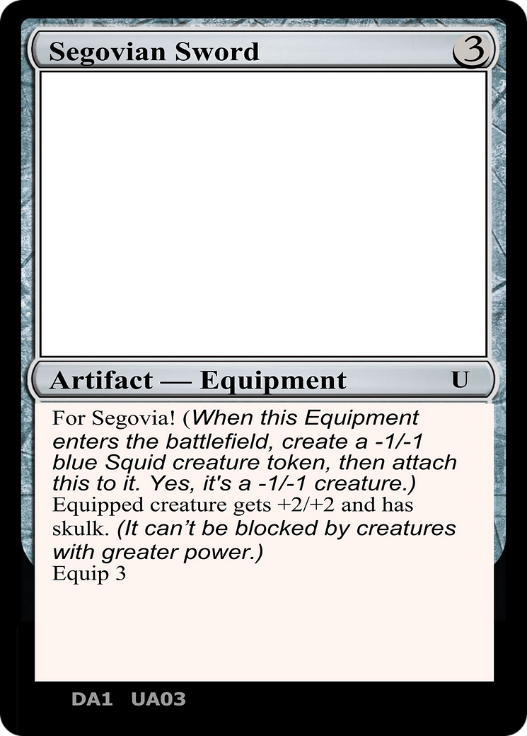 Segovian Sword (UNK-UA03E) - Unknown Event