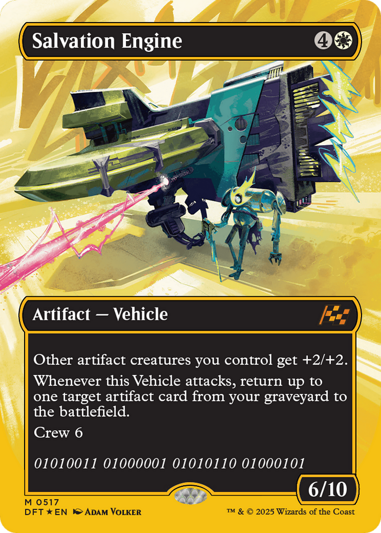 Salvation Engine (Borderless) (First-Place Foil) (DFT-517) - Aetherdrift (Borderless) Foil