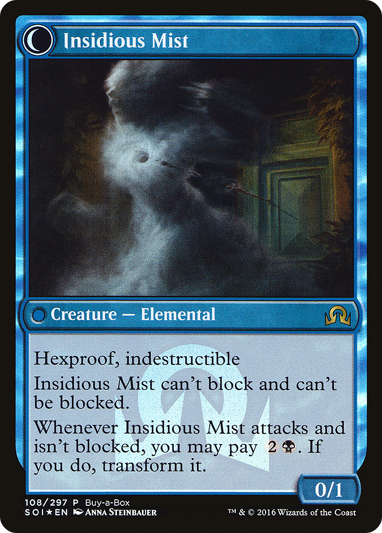 Elusive Tormentor (BABP-108) - Shadows over Innistrad Promos: (Double Faced Transform) Foil