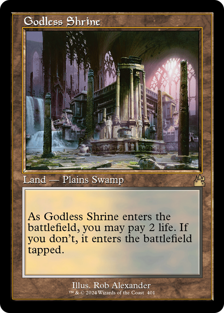 Godless Shrine (Retro Frame) (RVR-401) - Ravnica Remastered Foil
