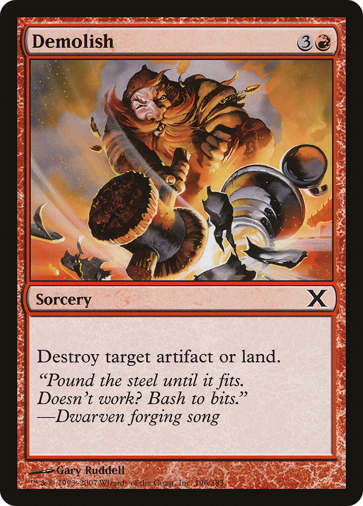 Demolish (10E-196) - Tenth Edition Foil