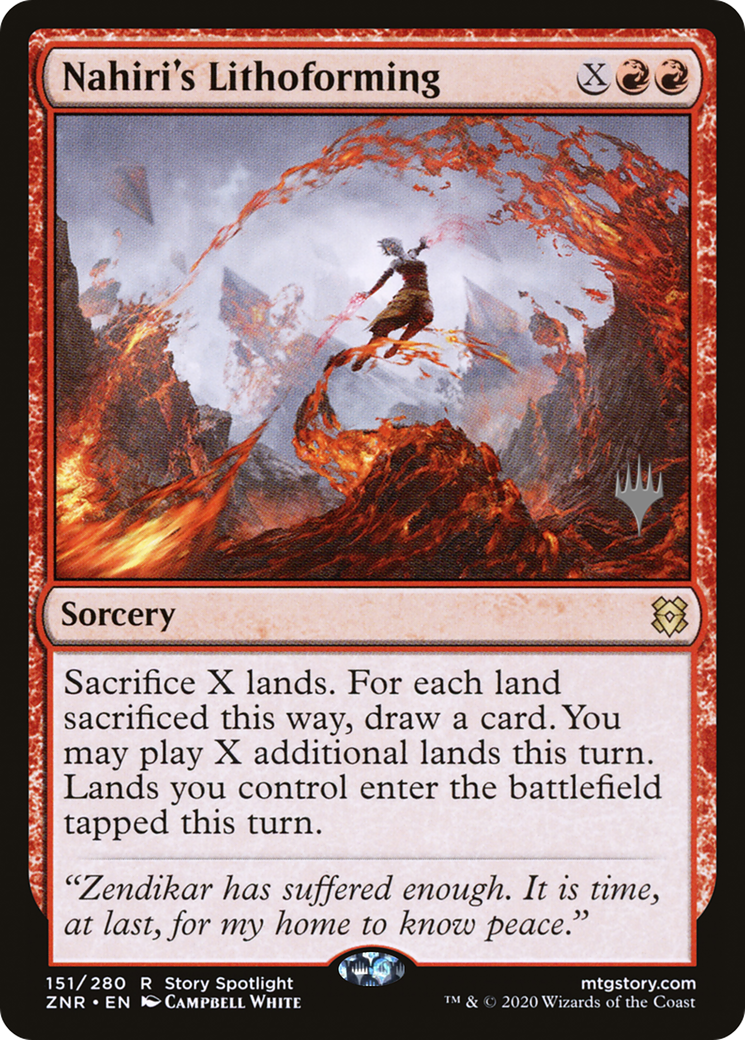 Nahiri's Lithoforming (PPZNR-151P) - Zendikar Rising Promos Foil
