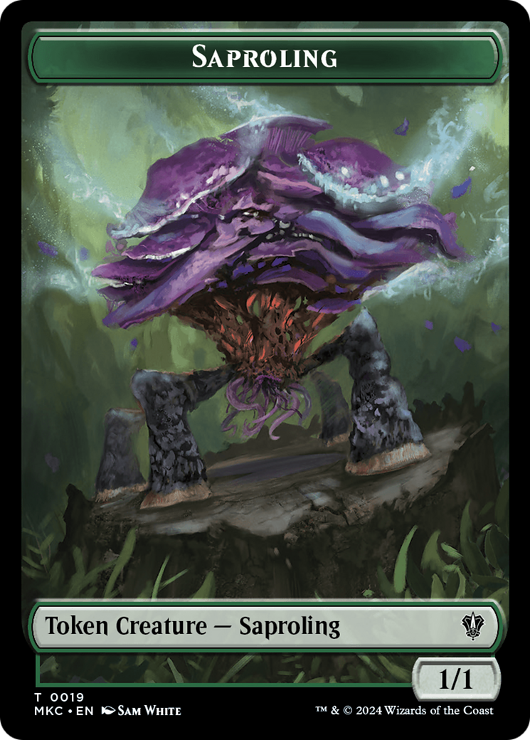 Saproling (TMKC-019) - Murders at Karlov Manor Commander Tokens Foil
