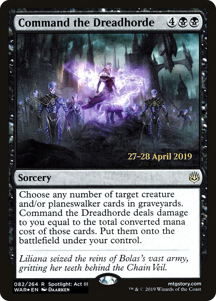 Command the Dreadhorde (PRE-082) - War of the Spark Promos Foil