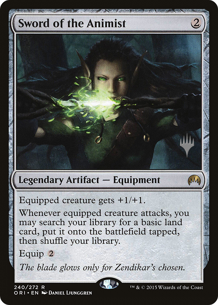 Sword of the Animist (PPTHB-240) - Magic Origins Promos Foil