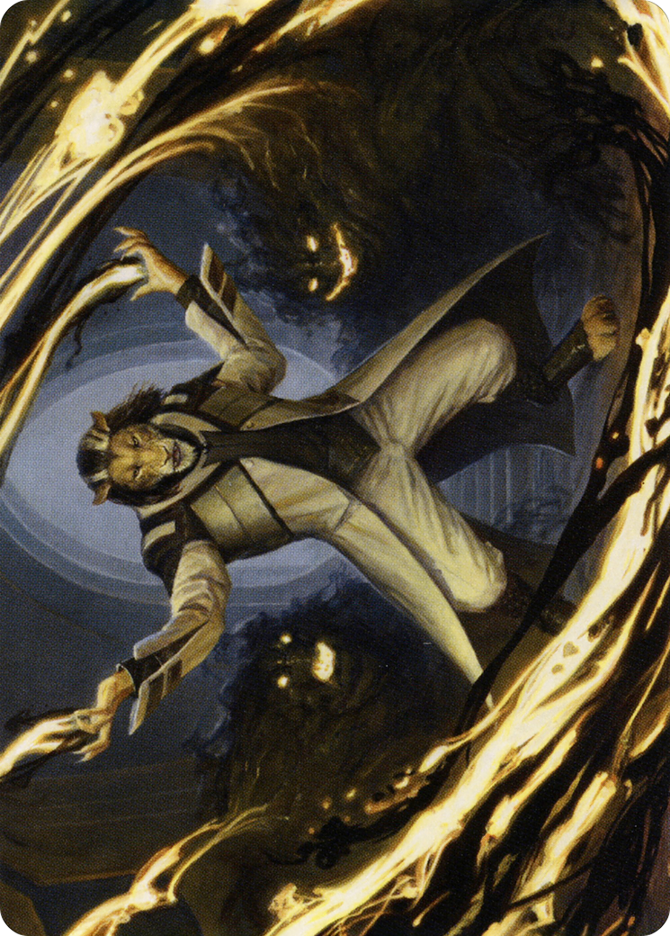 Leonin Lightscribe // Leonin Lightscribe (ASTX-003) - Strixhaven Art Series (Borderless) Foil