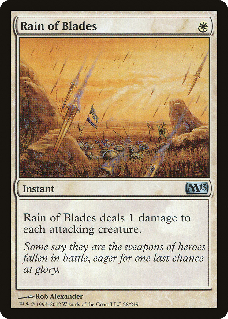 Rain of Blades (M13-028) - Magic 2013 Foil
