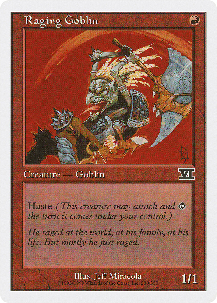 Raging Goblin (6ED-200) - Classic Sixth Edition