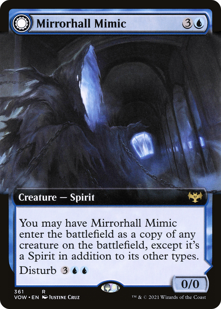 Mirrorhall Mimic (Extended Art) (VOW-361) - Innistrad: Crimson Vow: (Extended Art, Double Faced Transform)