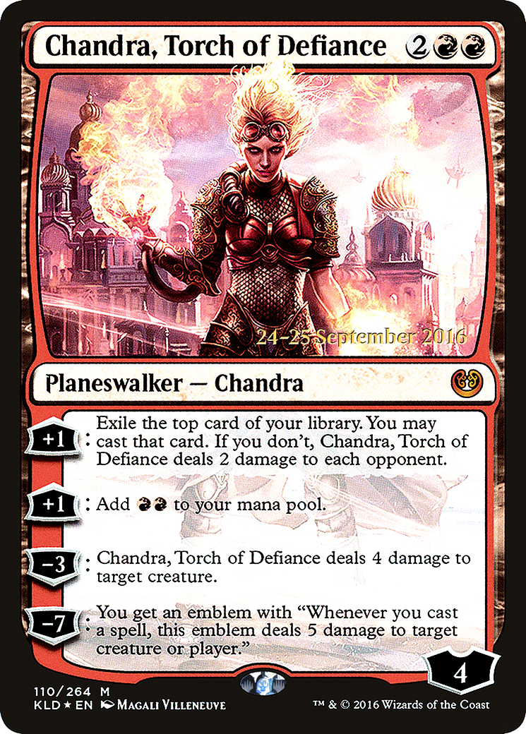Chandra, Torch of Defiance (PRE-110) - Kaladesh Promos Foil