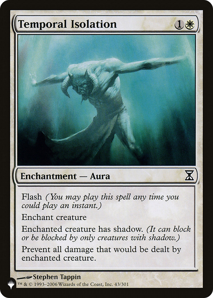 Temporal Isolation (LIST-43/301) - The List