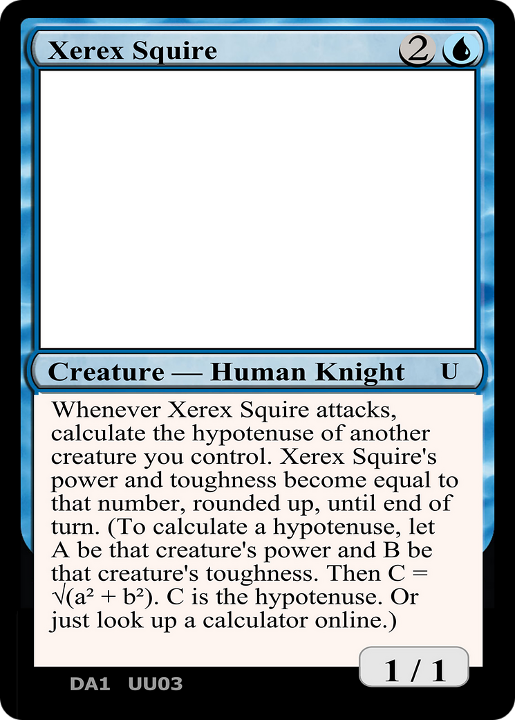 Xerex Squire (UNK-UU03C) - Unknown Event