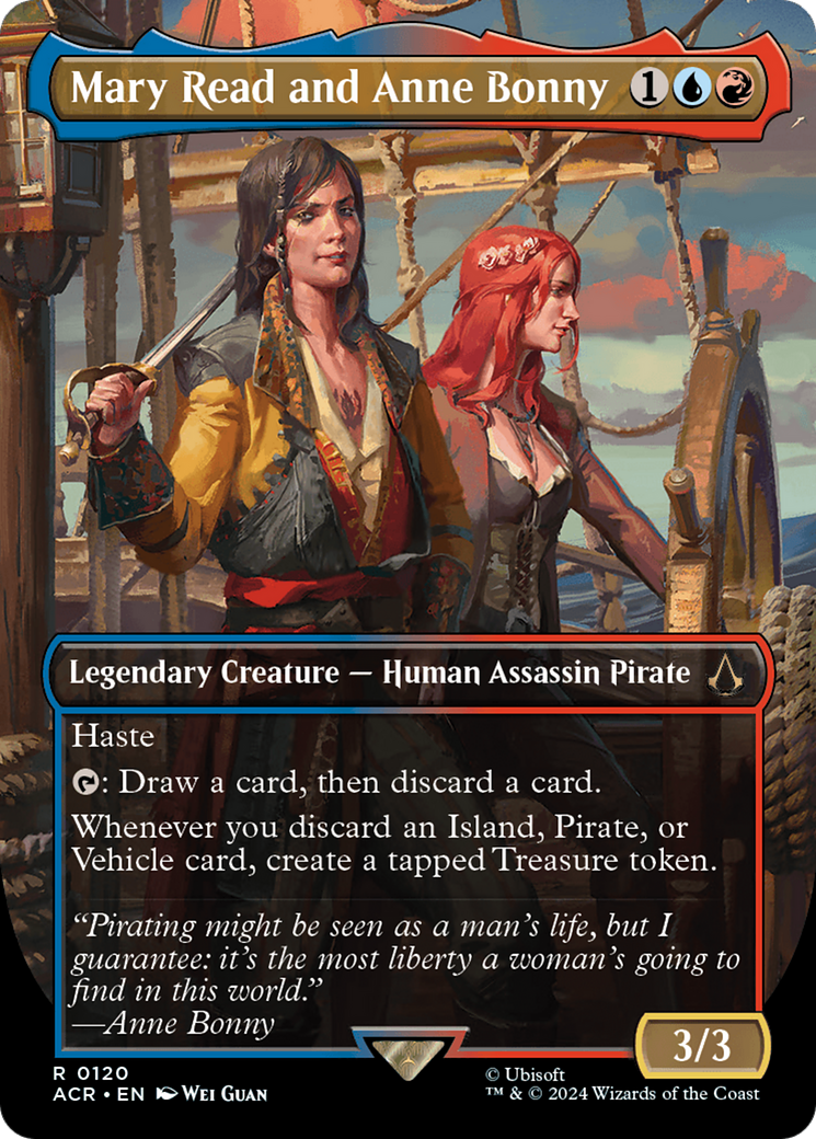 Mary Read and Anne Bonny (Borderless) (ACR-120) - Assassin's Creed (Borderless) Foil