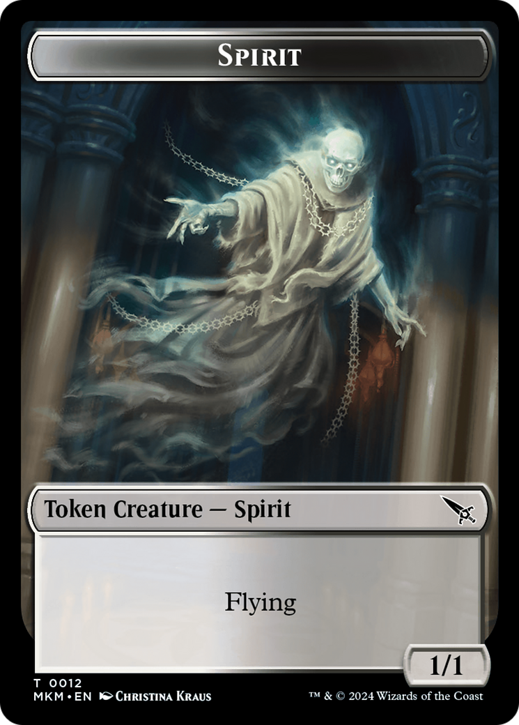 Spirit (TMKM-012) - Murders at Karlov Manor Tokens