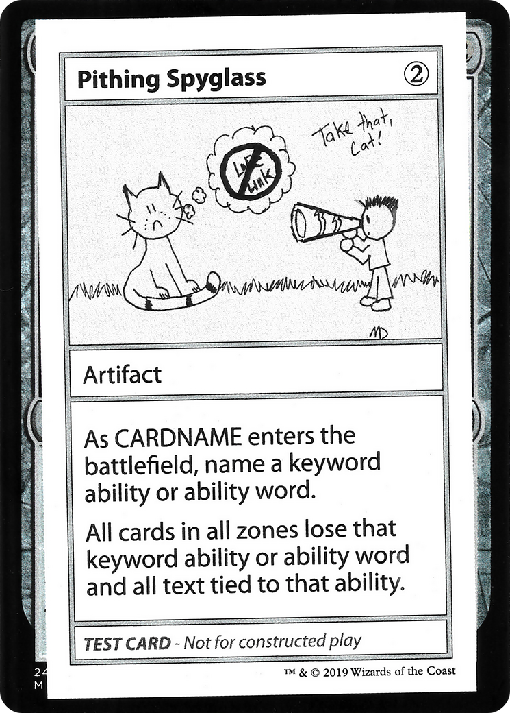 Pithing Spyglass (No PW Symbol) (CMB1-108) - Mystery Booster Playtest Cards 2021