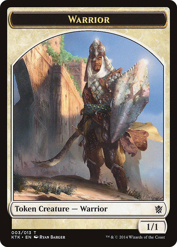Warrior Token (003) (KTK-003) - Khans of Tarkir Tokens