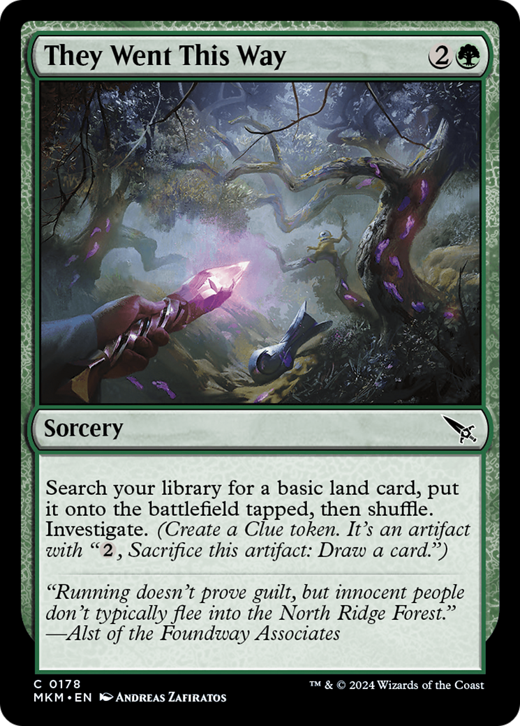 They Went This Way (MKM-178) - Murders at Karlov Manor Foil