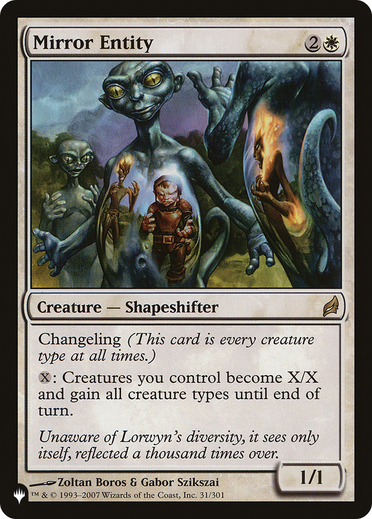 Mirror Entity (LRW) (LIST-31/301) - The List