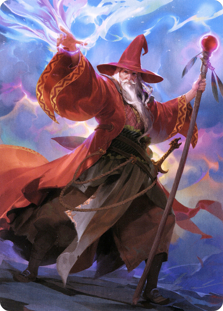 Elminster // Elminster (ACLB-036) - Battle for Baldur's Gate Art Series (Borderless) Foil