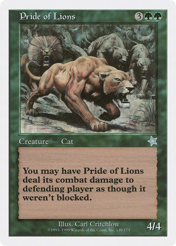 Pride of Lions (S99-139) - Starter 1999
