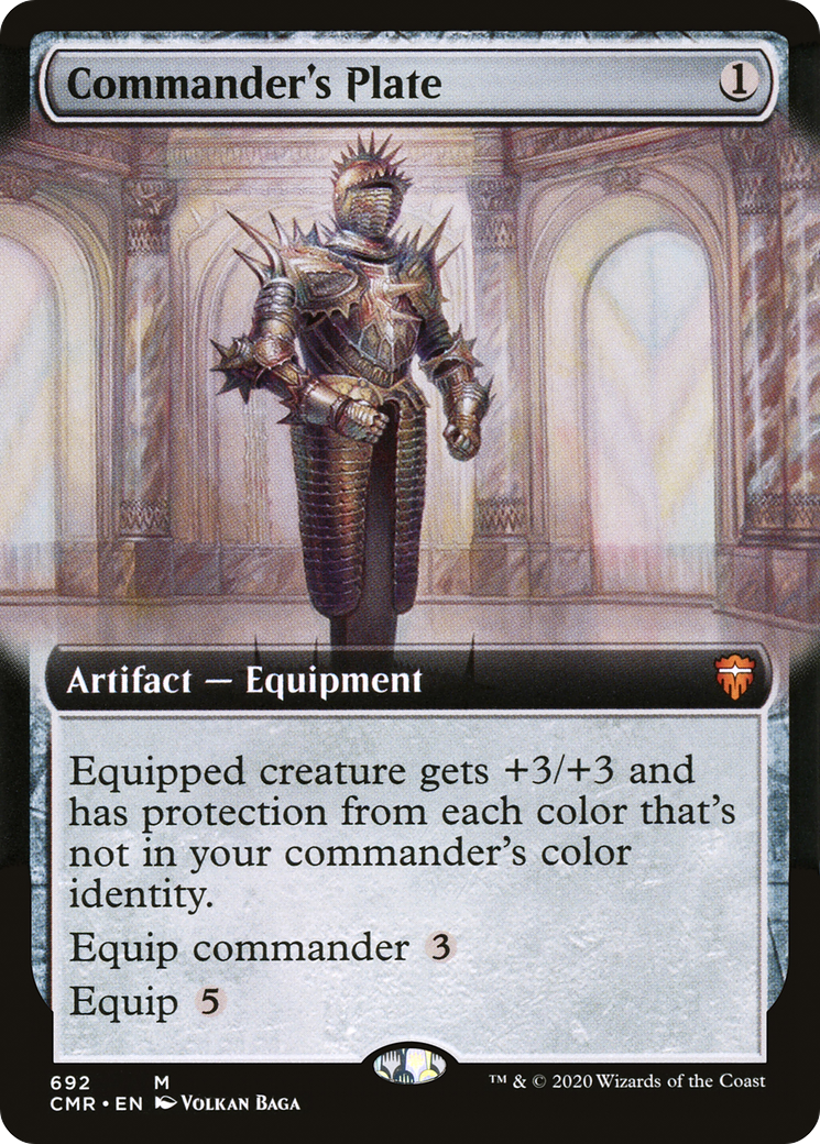 Commander's Plate (Extended Art) (CMR-692) - Commander Legends: (Extended Art) Foil