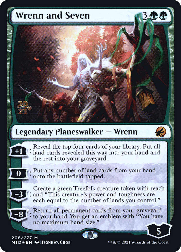 Wrenn and Seven (PRE-208) - Innistrad: Midnight Hunt Promos Foil