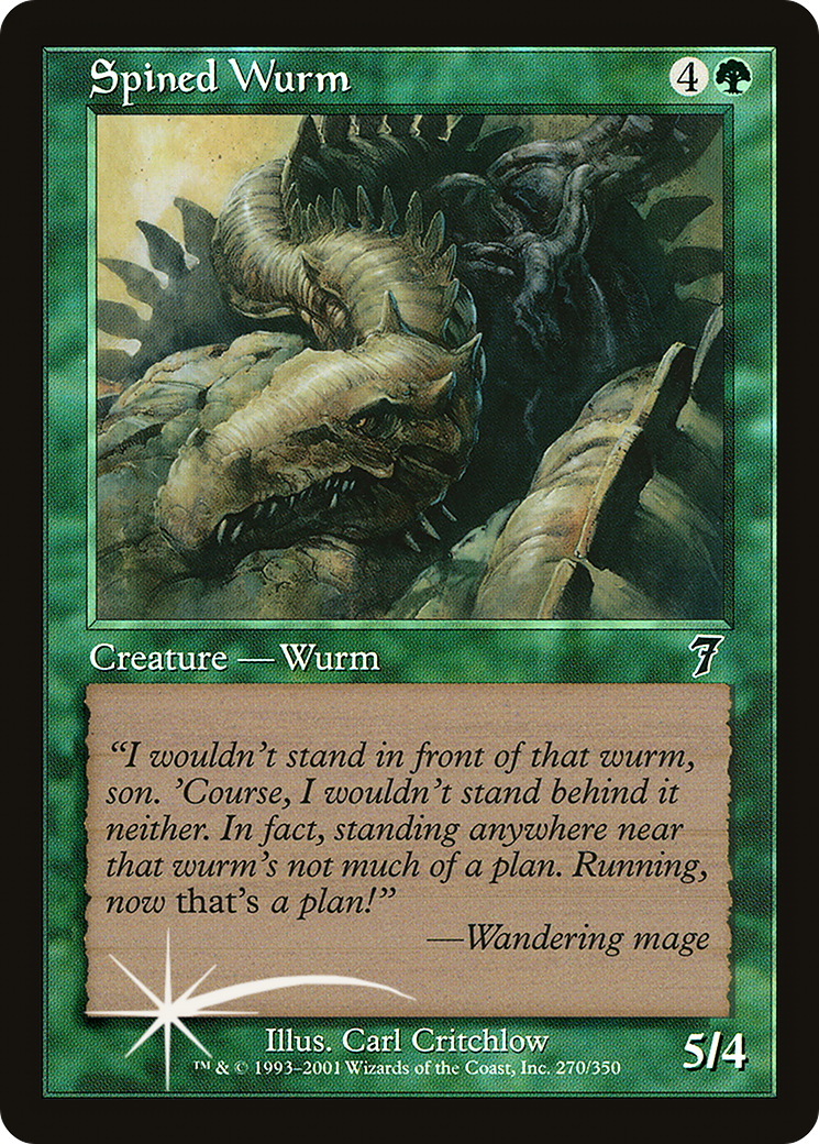 Spined Wurm (7ED-270) - 7th Edition